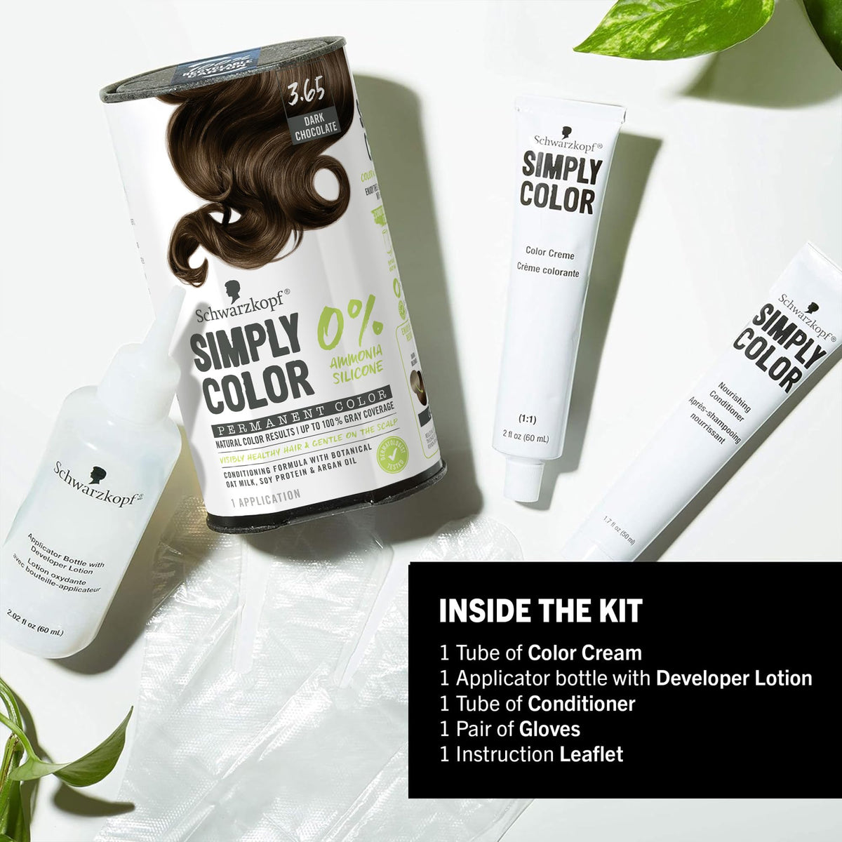 Schwarzkopf Simply Color Dark Chocolate Hair Dye with conditioner included