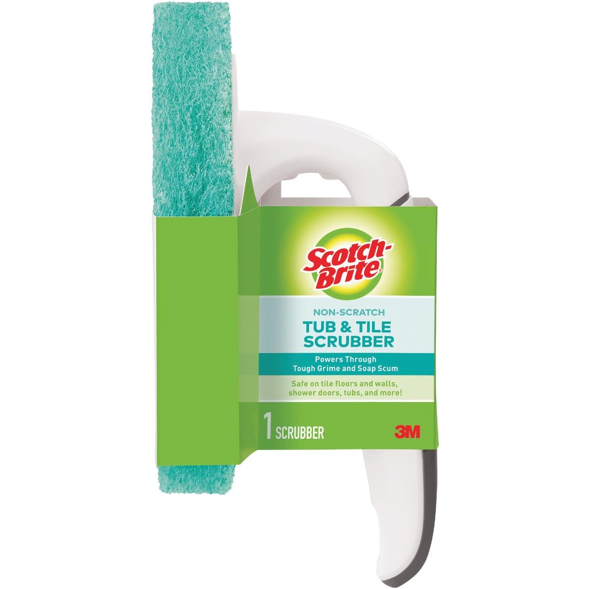 Scotch-Brite Non-Scratch Bathroom Scrub Brush blue front view