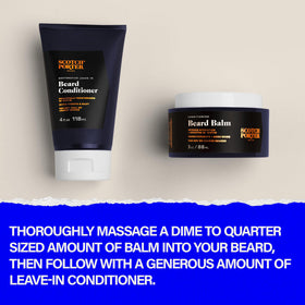 Scotch Porter Beard Balm and Leave-In Conditioner with grooming tools