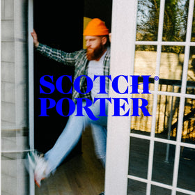 Scotch Porter Beard Balm and Wash in a bathroom setting