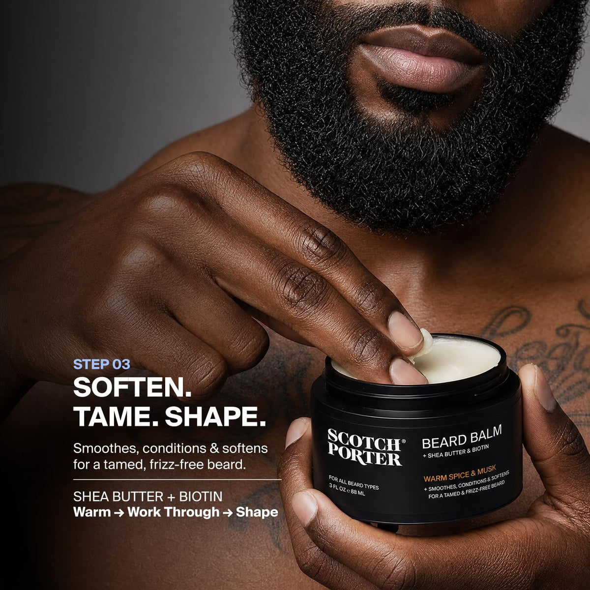 Scotch Porter Beard Balm in a tin