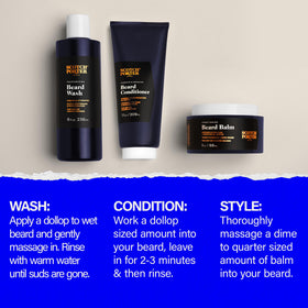 Scotch Porter Beard products arranged on a wooden surface
