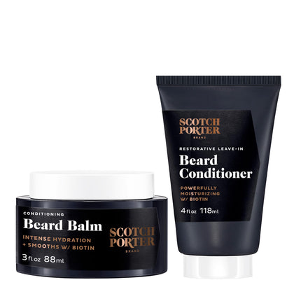 Scotch Porter Conditioning Beard Balm front view with packaging