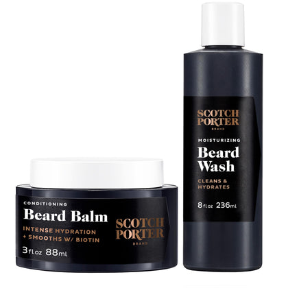Scotch Porter Conditioning Beard Balm front view with packaging