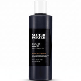 Scotch Porter Moisturizing Beard Wash front view, 272g bottle