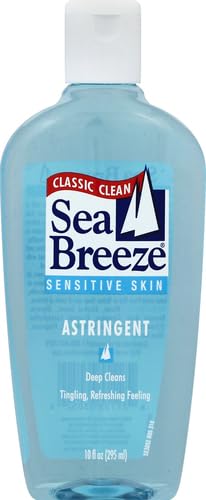 Seabreeze Deep Cleaning Facial Astringent application on cotton pad