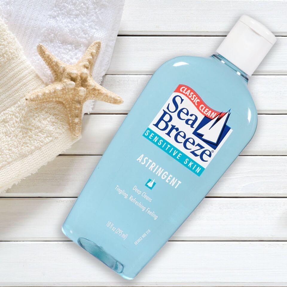 Seabreeze Deep Cleaning Facial Astringent close-up of label