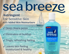 Seabreeze Fresh-Clean Astringent 10 fl oz bottle back view
