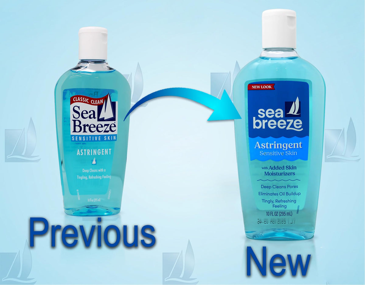 Seabreeze Fresh-Clean Astringent 10 fl oz bottle side view