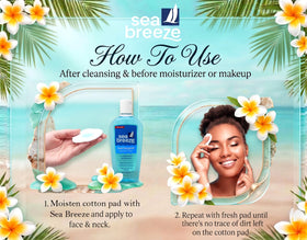 Seabreeze Fresh-Clean Astringent 10 fl oz bottle with cap open