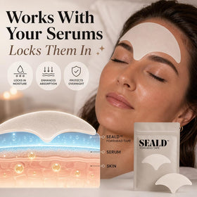 SEALD Forehead Tape individual patch on a hand