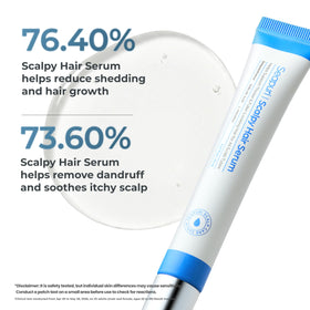 Seapuri Scalpy Hair Growth Serum applied on scalp