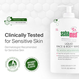 SEBAMED Liquid Face & Body Wash 400ml with lather demonstration