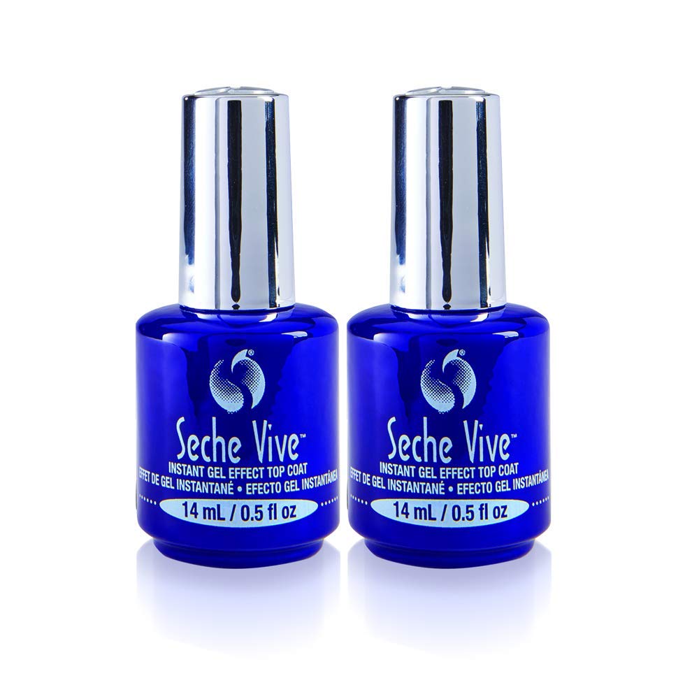 Seche Vive Instant Gel Effect Top Coat Nail Polish front view