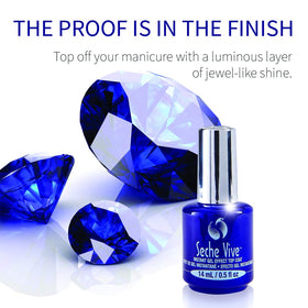Seche Vive Instant Gel Effect Top Coat Nail Polish side view