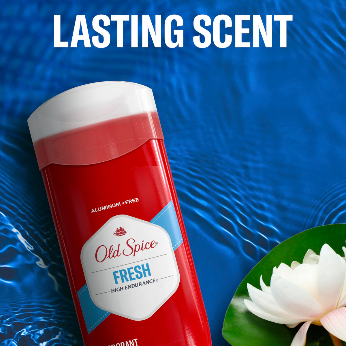 Secret Aluminum Free Deodorant for Men with floral notes illustration