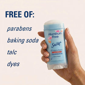Secret Aluminum Free Deodorant packaging details, pack of 3