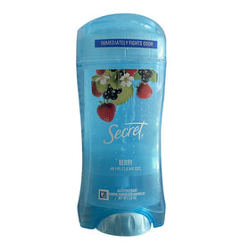 Secret Anti-Perspirant Deodorant Clear Gel Summer Berry 6 Pack front view