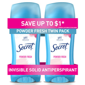 Secret Anti-Perspirant Deodorant Twin Pack 240g front view