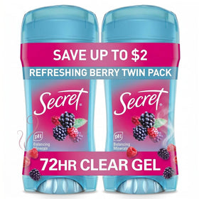 Secret Antiperspirant Deodorant 72HR Berry Scent front view