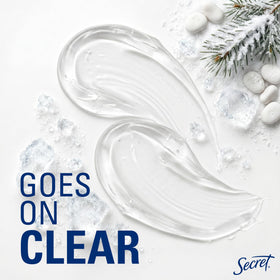 Secret Antiperspirant Deodorant application on skin