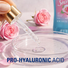 Secret Antiperspirant Deodorant displayed with flowers