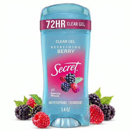 Secret Antiperspirant Deodorant for Women, 72-HR protection front view