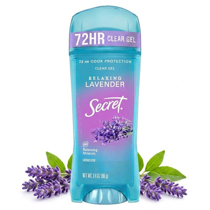Secret Antiperspirant Deodorant for Women 72HR Lavender front view