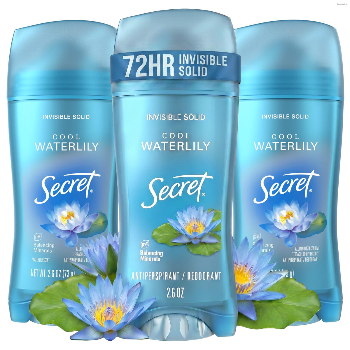 Secret Antiperspirant Deodorant for Women 72HR pack of 3