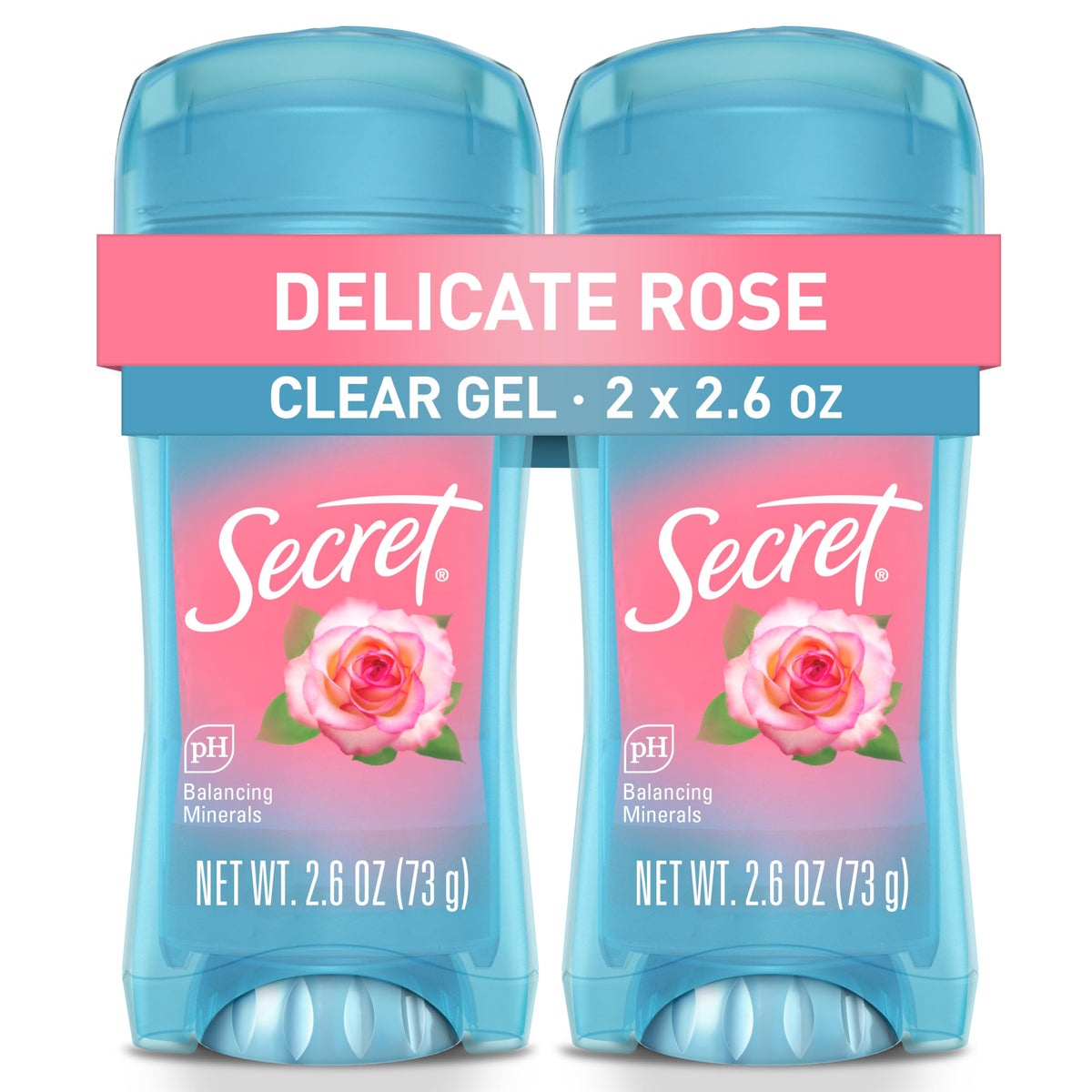 Secret Antiperspirant Deodorant for Women clear gel front view