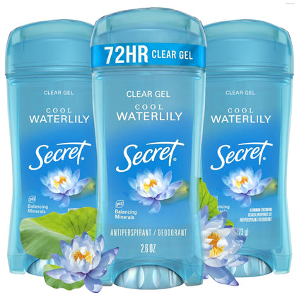 Secret Antiperspirant Deodorant for Women Cool Waterlily scent packaging