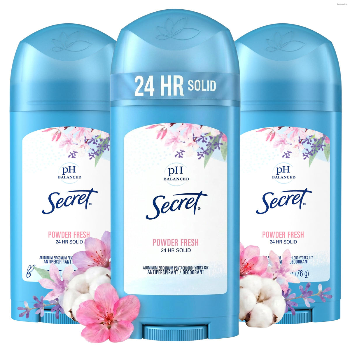 Secret Antiperspirant Deodorant for Women front view with Powder Fresh scent