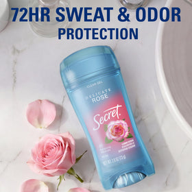 Secret Antiperspirant Deodorant for Women showing clear gel application