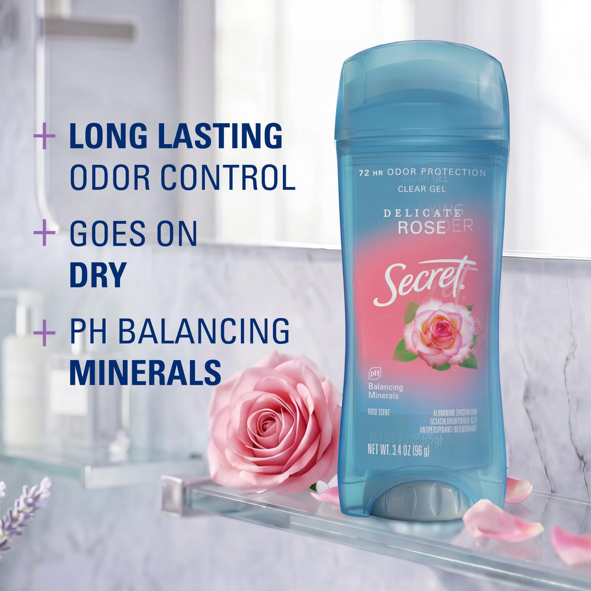 Secret Antiperspirant Deodorant ingredients list and scent description