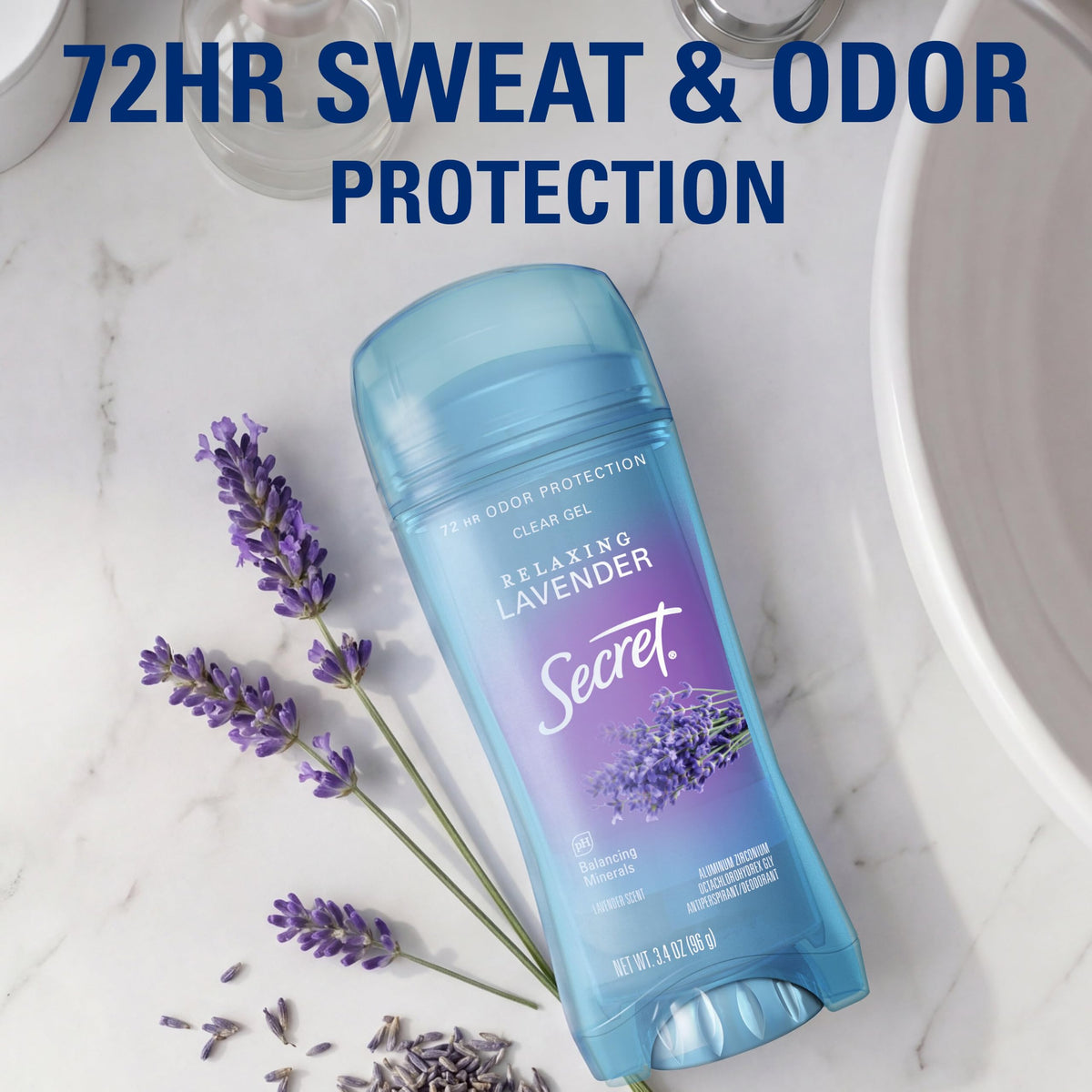 Secret Antiperspirant Deodorant Lavender scent packaging