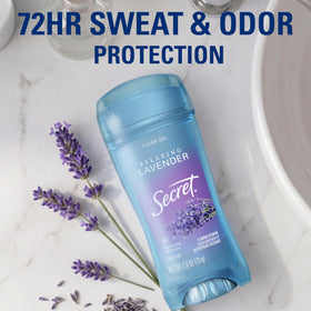 Secret Antiperspirant Deodorant packaging side view