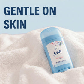 Secret Antiperspirant Deodorant side view highlighting solid stick