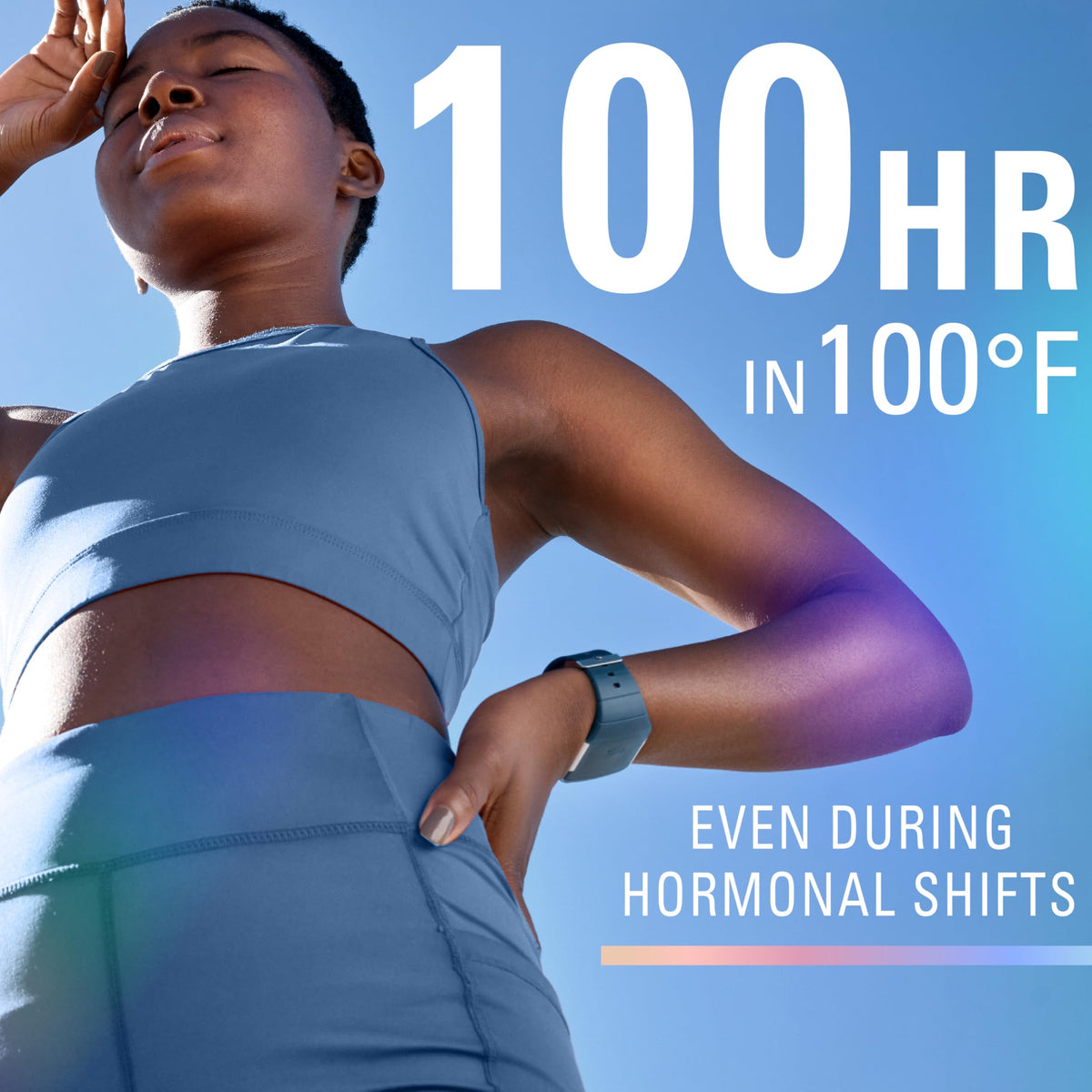 Secret Clinical Strength Antiperspirant application on skin