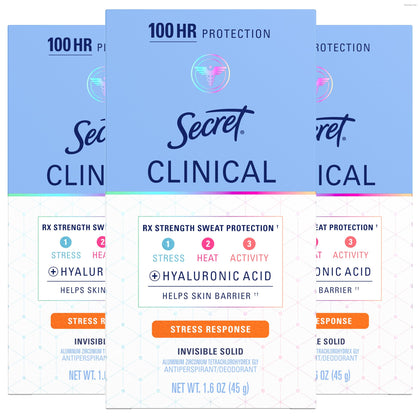 Secret Clinical Strength Antiperspirant Deodorant 100HR front view