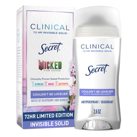 Secret Clinical Strength Antiperspirant Deodorant front view, Raspberry & Bubbles scent
