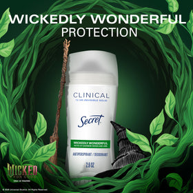 Secret Clinical Strength Antiperspirant Deodorant in a bathroom setting
