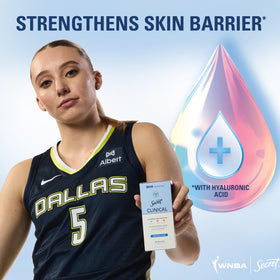 Secret Clinical Strength Antiperspirant Deodorant on a jersey