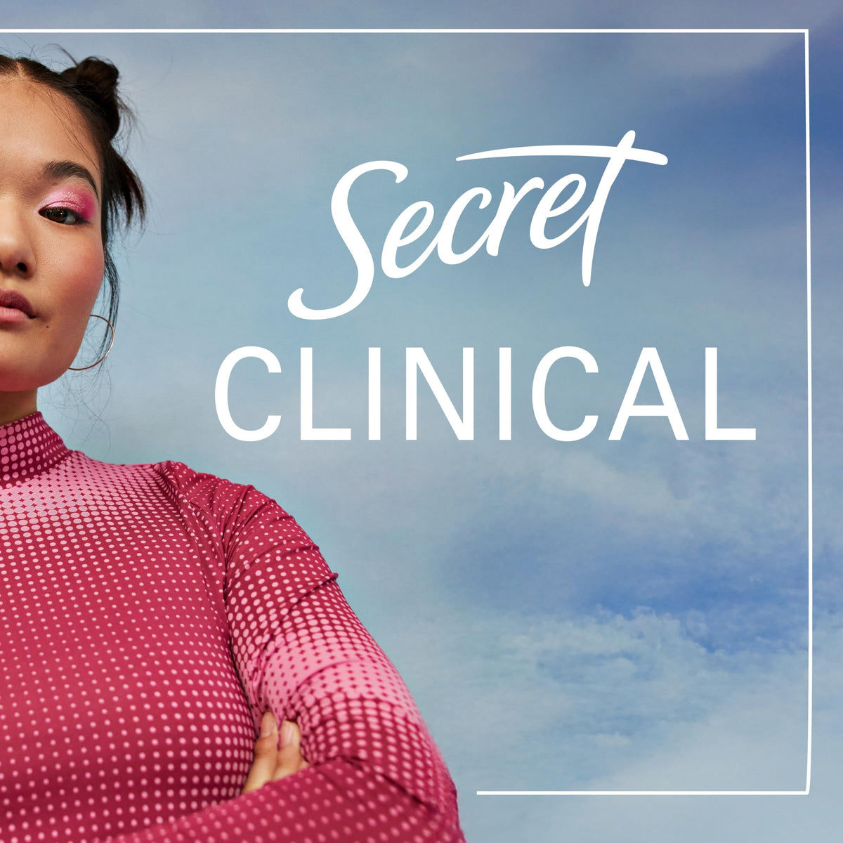 Secret Clinical Strength Antiperspirant Deodorant on a vanity table