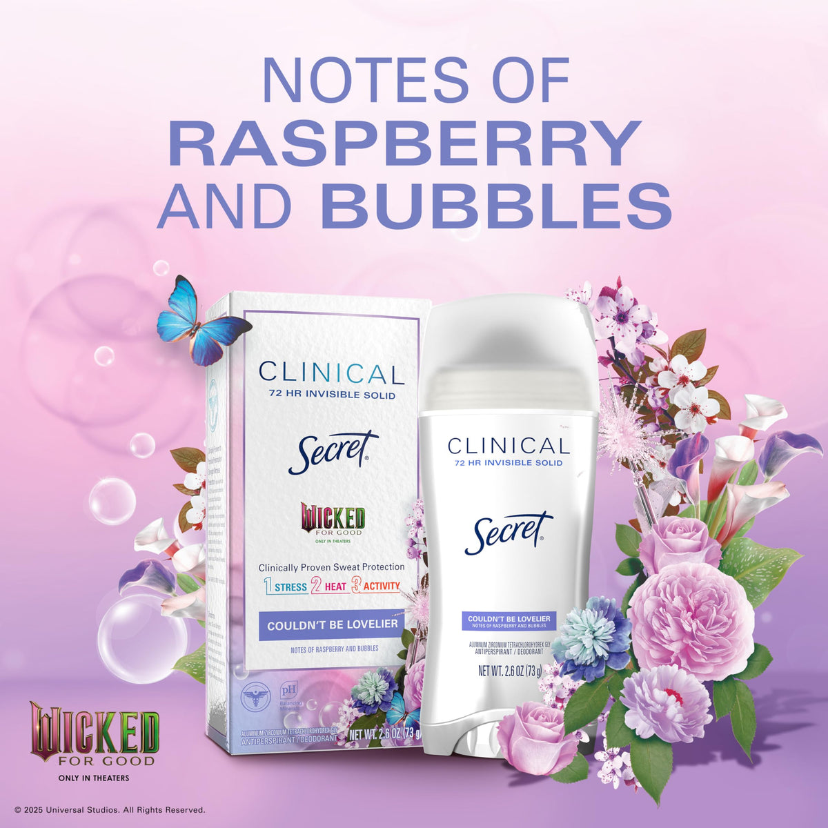 Secret Clinical Strength Antiperspirant Deodorant on a vanity with beauty products
