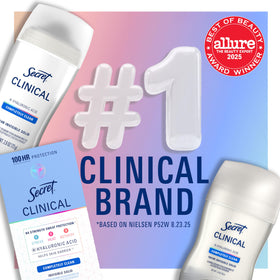 Secret Clinical Strength Antiperspirant in lifestyle setting