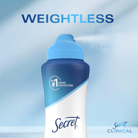 Secret Clinical Strength Dry Spray Antiperspirant packaging