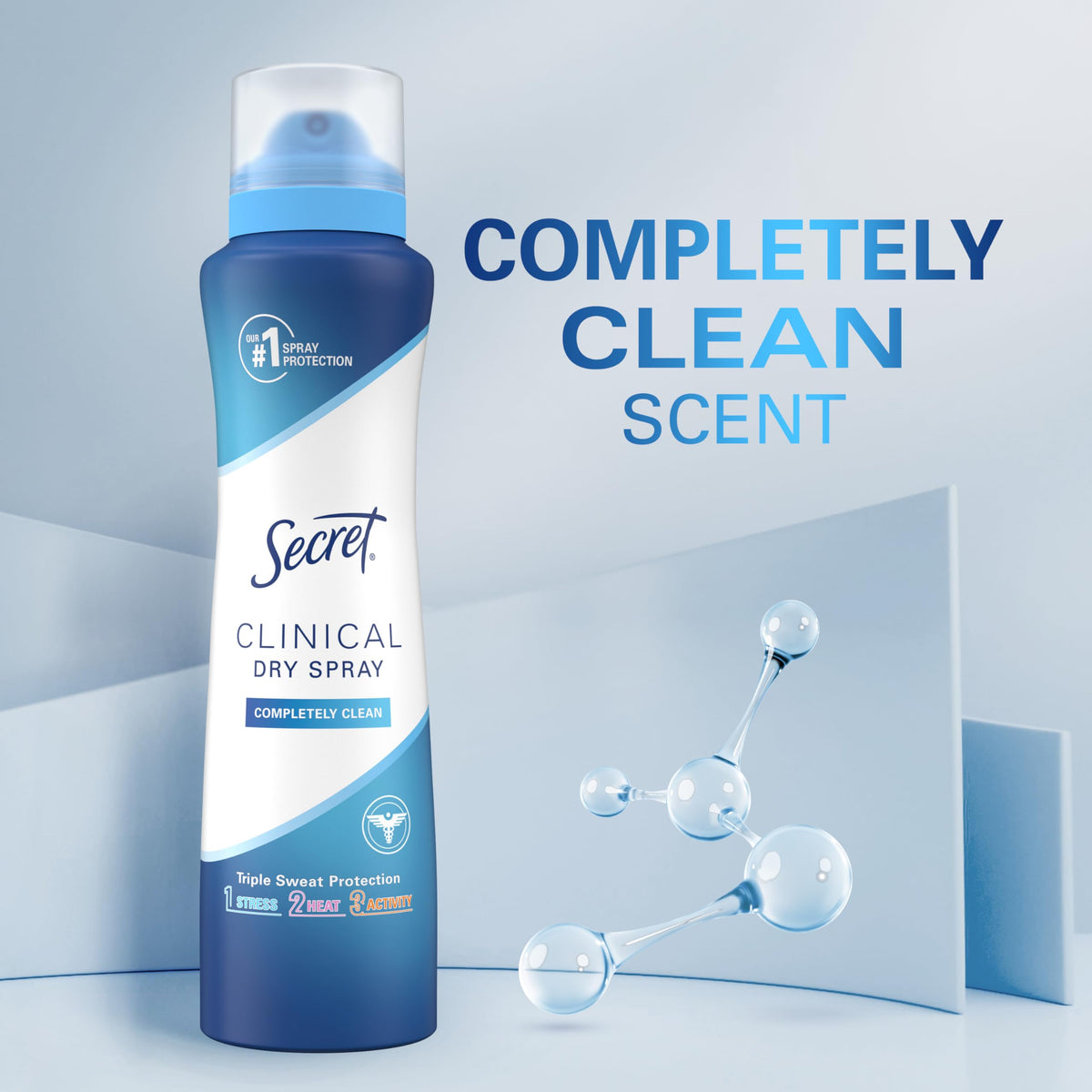 Secret Clinical Strength Dry Spray Antiperspirant with other personal care items