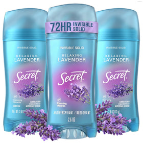 Secret Fresh Antiperspirant Deodorant for Women, lavender scent front view