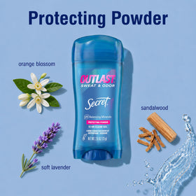 Secret Outlast Antiperspirant Deodorant with packaging details