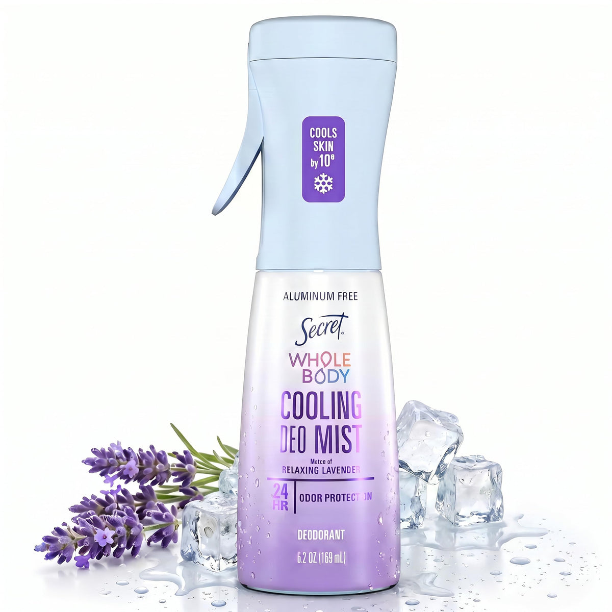 Secret Whole Body Cooling Deodorant Mist 5.2 fl oz front view